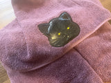 Black Cat Hooded Towel
