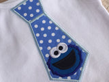 Cookie Monster Tie shirt or onesie