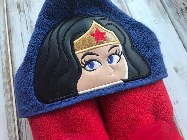 Wonder Woman hooded towel super girl hooded towel BabyBirdsCloset