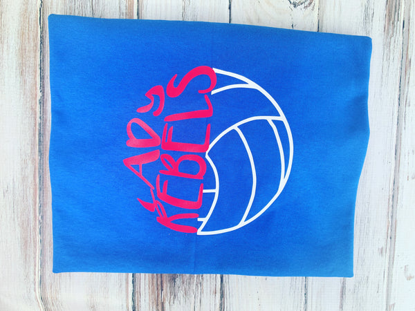 Lady Rebels Volleyball shirt Front only