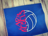 Lady Rebels Volleyball shirt Front only