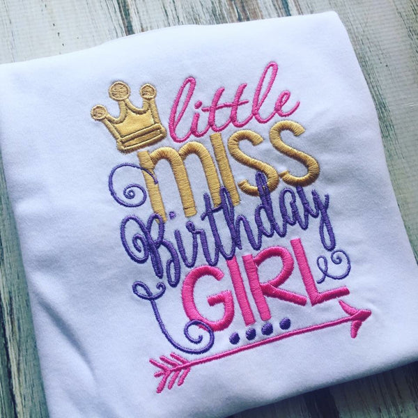 Little Miss Birthday Girl Shirt