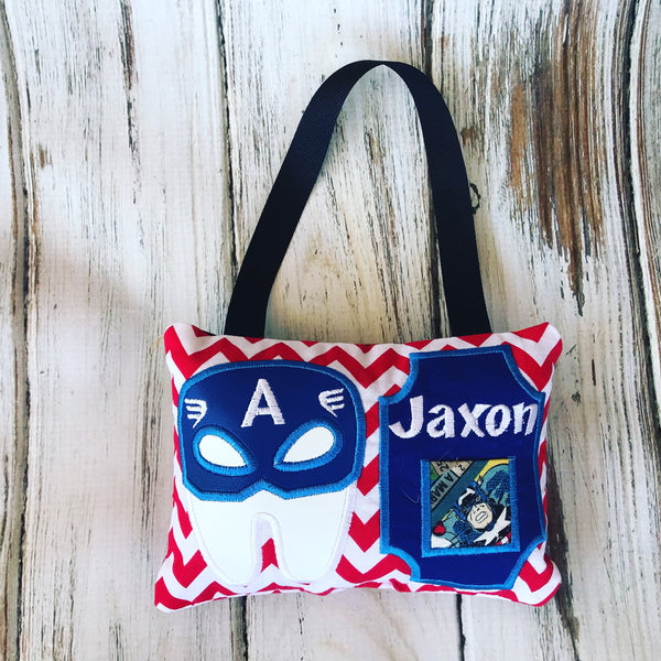 Hanging Captain America Tooth Fairy Pillow
