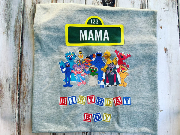 Sesame street birthday sale shirts for family