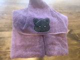 Black Cat Hooded Towel