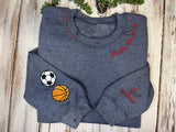 Hand Distressed Custom Mama Sweatshirt