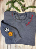 Hand Distressed Custom Mama Sweatshirt