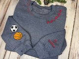 Hand Distressed Custom Mama Sweatshirt