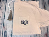 Cheetah Print Monogrammed Comfort Colors Shirt