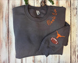 Custom Hook ‘Em Longhorns Sweatshirt