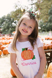 Girls pumpkin shirt