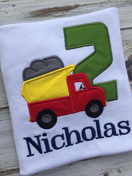 Dump Truck 2nd Birthday Shirt