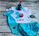 Monster Smash cake outfit, 1st birthday outfit
