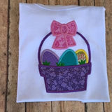 Girls Easter basket shirt