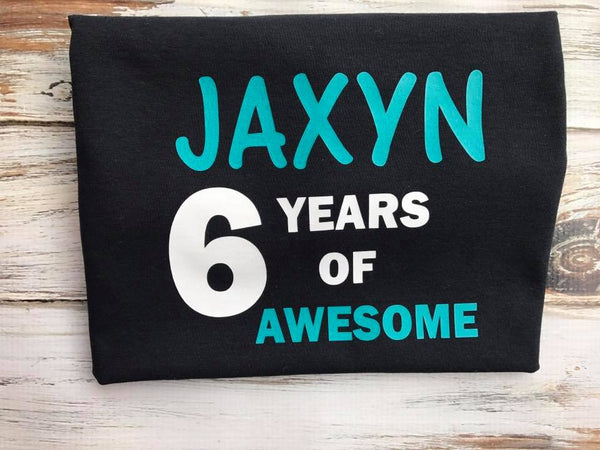 Years of Awesome Birthday shirt