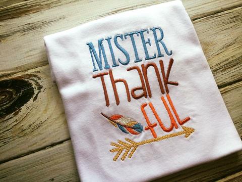 Mister Thankful Long Sleeve Shirt Size 12 Months