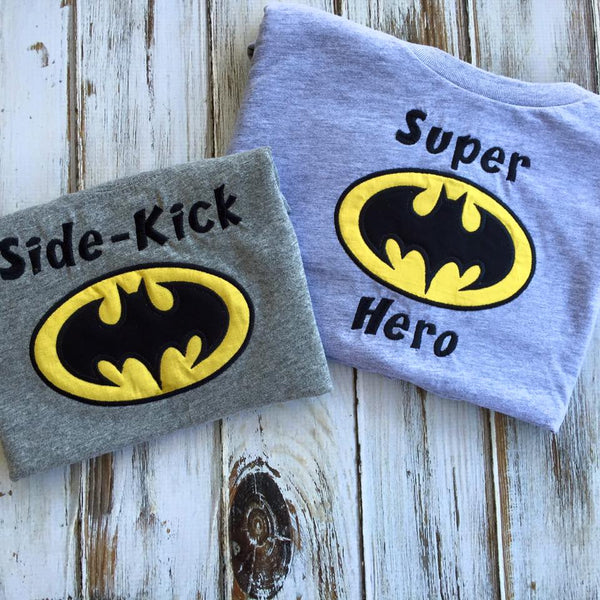 Super Hero and Side Kick shirts