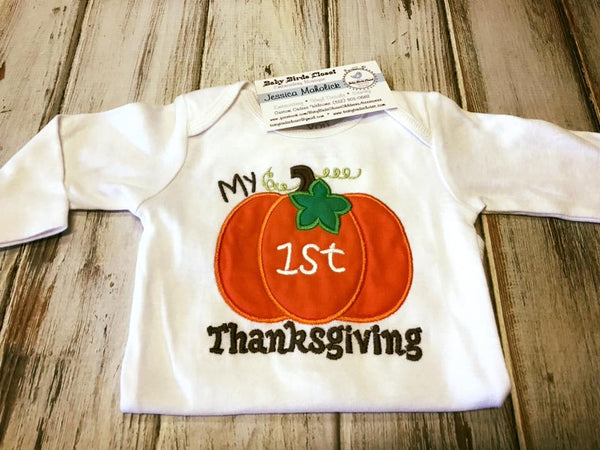 My 1st Thanksgiving long sleeve onesie size 3 months SALE