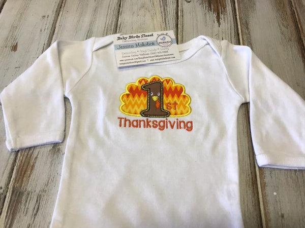My 1st Thanksgiving long sleeve onesie size 3-6 months SALE