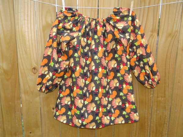 Thanksgiving Peasant Top or Dress