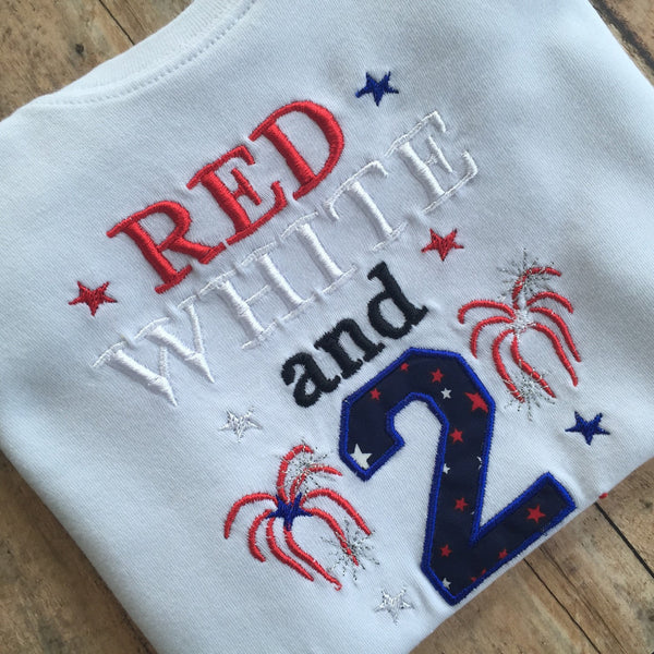 Patriotic 2nd Birthday Shirt