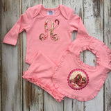 Infant Gown and Bib Set
