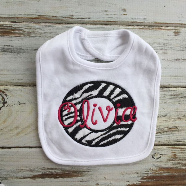 Monogrammed Initial Bib