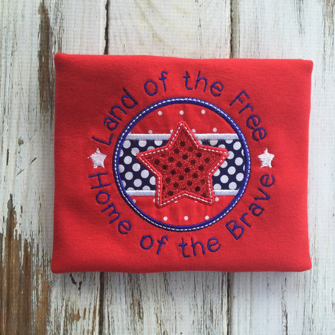4th Of July Home of the Brave Shirt