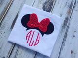 Monogrammed Ms Mouse Shirt