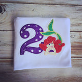 Mermaid 2nd Birthday Shirt