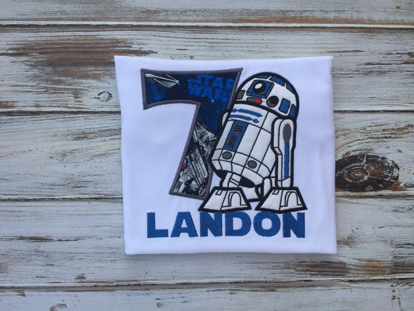 R2D2 birthday shirt