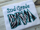 Girls back to school shirt, 2nd grade Diva
