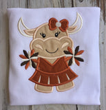 Girls Longhorn cheerleader Shirt