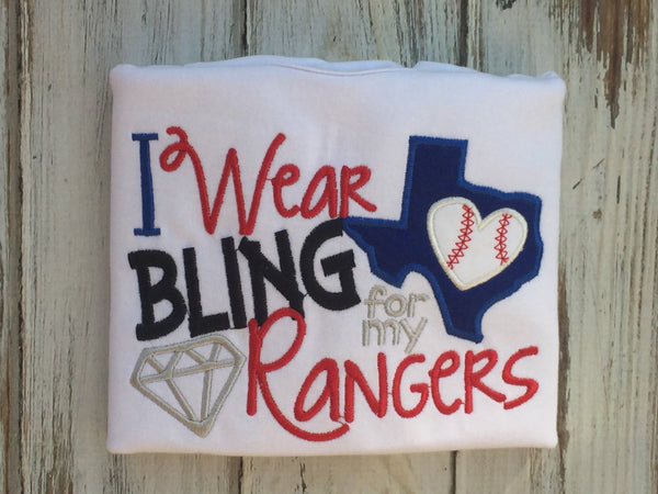 I wear Bling for my Rangers Shirt