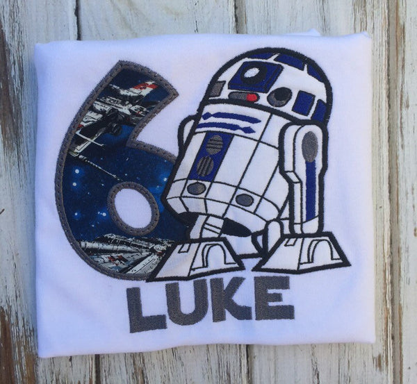 R2D2 birthday shirt