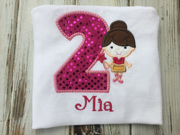 Ballerina birthday shirt