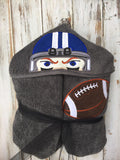 Football Player hooded towel
