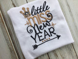 Little Miss New Year Shirt or onesie