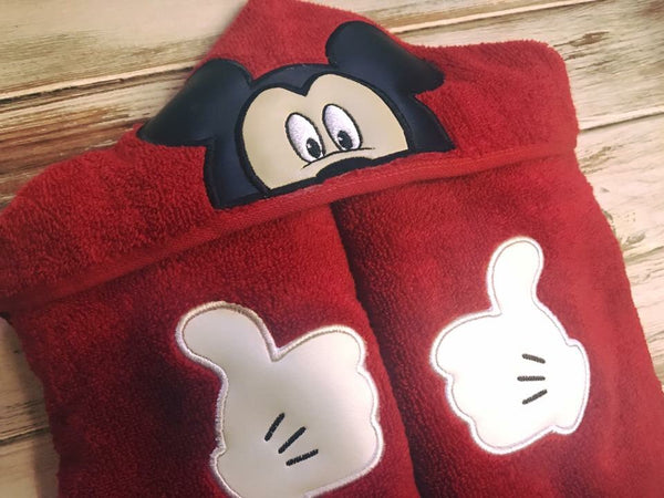 Mickey Mouse hooded towel