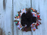 Fall Thanksgiving Over The Top Bow