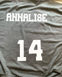 Rebels Volleyball shirt With Name/number on back