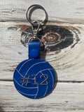 Volleyball Keychain personalized