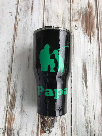 Fishing Papa Custom 30 oz Rtic cup