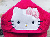 Hello Kitty hooded towel