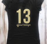 Official Teenager birthday shirt