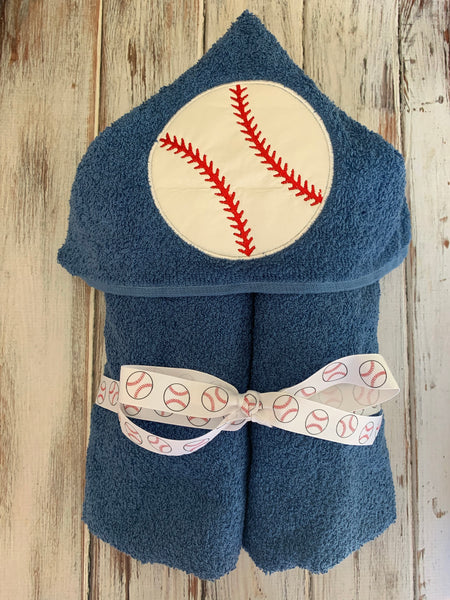 Baseball Hooded Towel