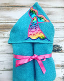 Mermaid Tail Hooded Towel