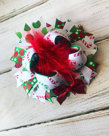 Christmas Bow 4 1/2 inches