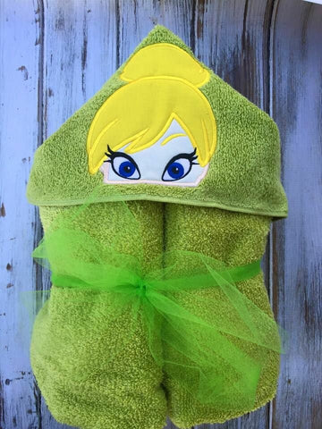 Tinker Bell Hooded Towel