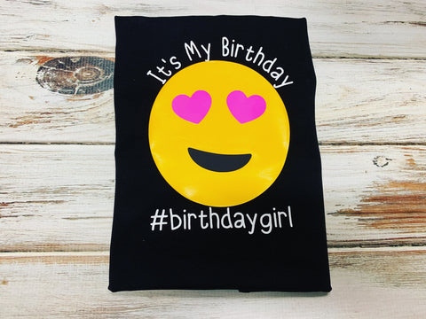 Emoji Birthday Shirt, birthday girl shirt